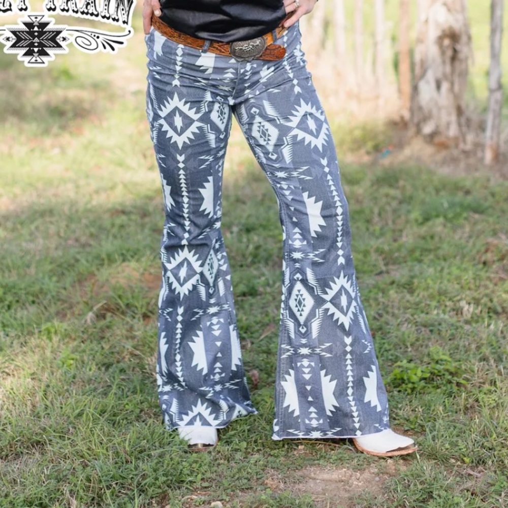 Crazy Train Aztec Flare Jeans 15/32